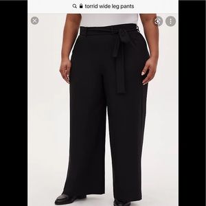 Black wide leg pants torrid size 1